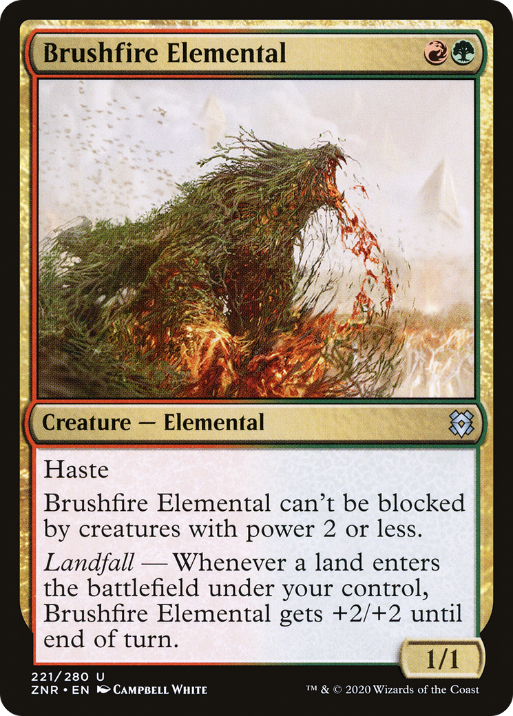 Brushfire Elemental (ZNR) #221 [EN/N]