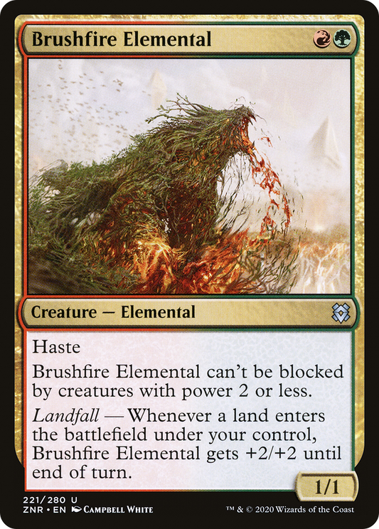 Brushfire Elemental (ZNR) #221 [EN/N]