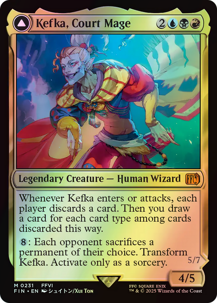 Kefka, Court Mage // Kefka, Ruler of Ruin (FIN) #231 [EN/F] s/o