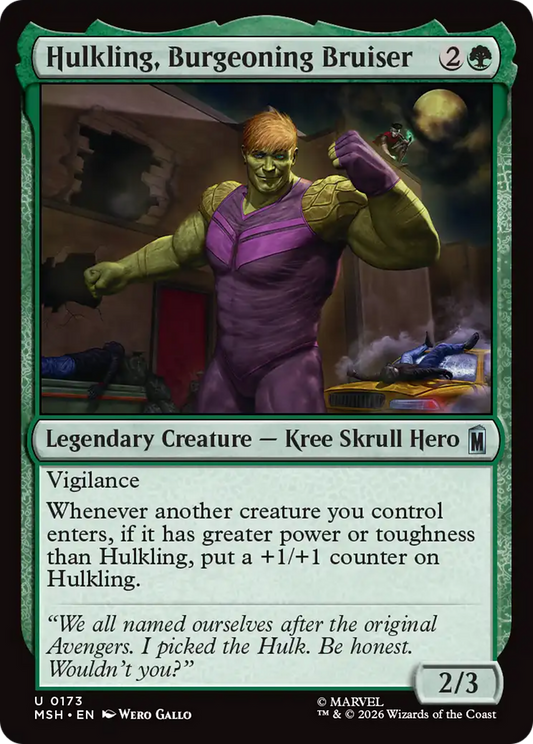 Hulkling, Burgeoning Bruiser (MSH) #173 [EN/N]