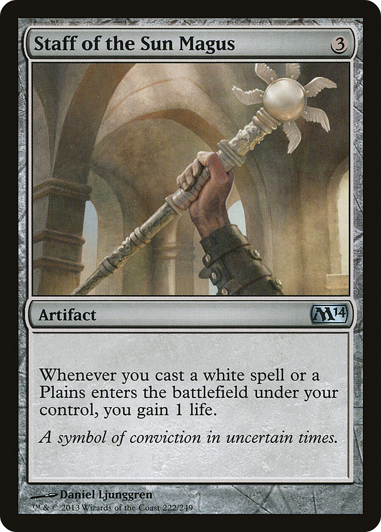Staff of the Sun Magus (M14) #222 [EN/N]