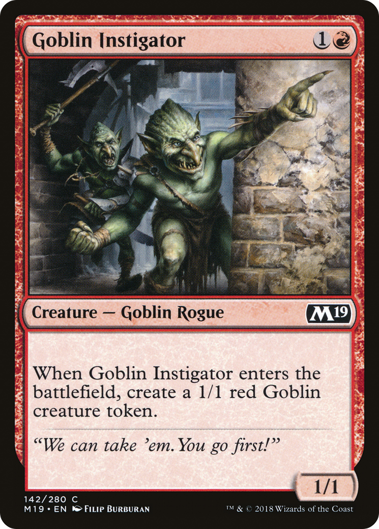 Goblin Instigator (M19) #142 [EN/N] s/o