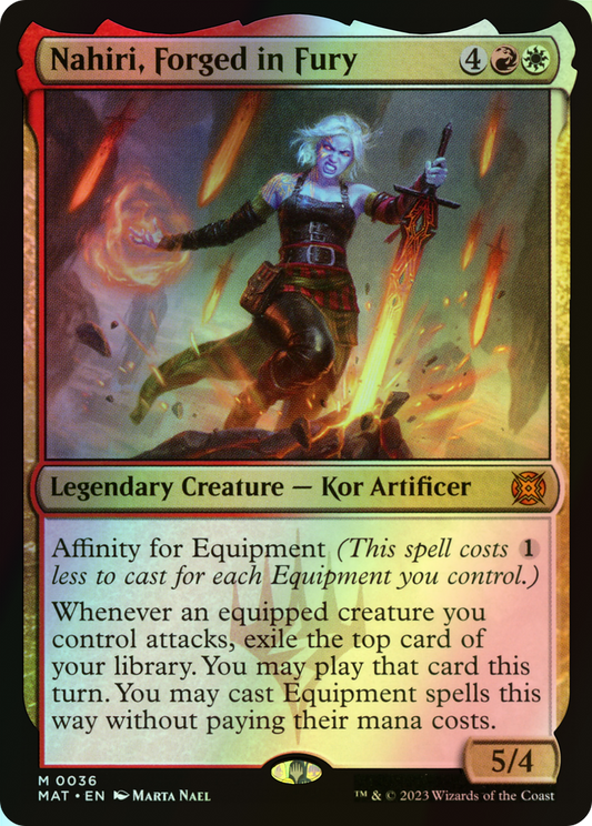 Nahiri, Forged in Fury (MAT) #36 [EN/F] s/o