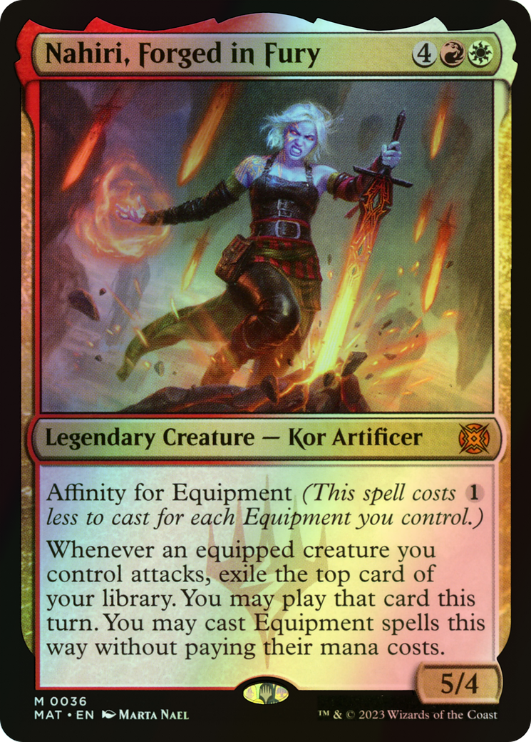 Nahiri, Forged in Fury (MAT) #36 [EN/F] s/o