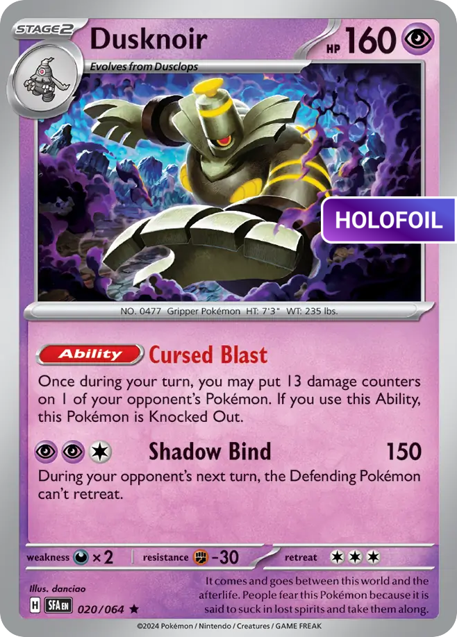 Dusknoir - 020/064 (SFA) #020 [EN/H] s/o