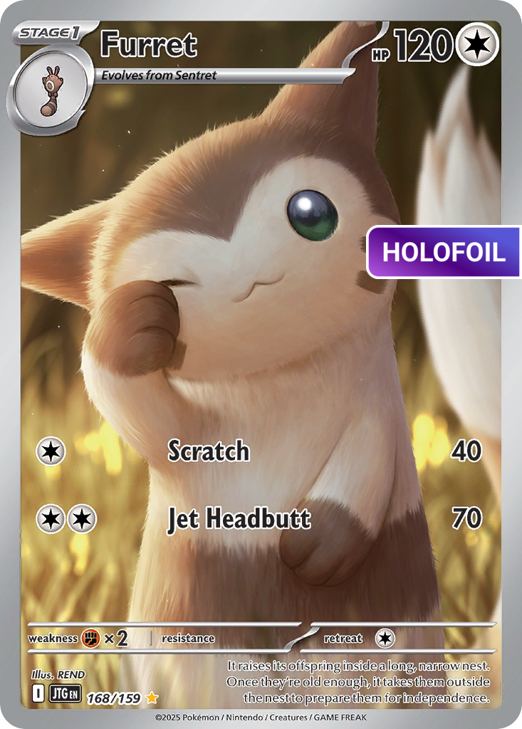 Furret (JTG) #168 [EN/H] s/o