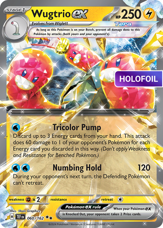 Wugtrio ex (TEF) #60 [EN/H] s/o