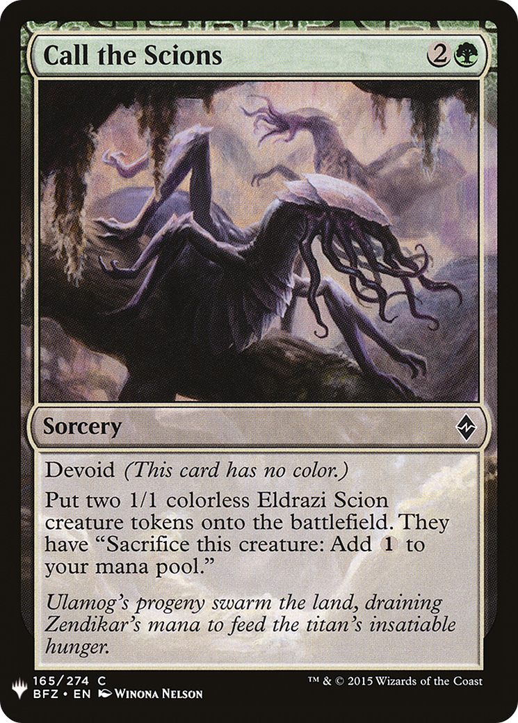 Call the Scions (PLST) #BFZ-165 [EN/N]
