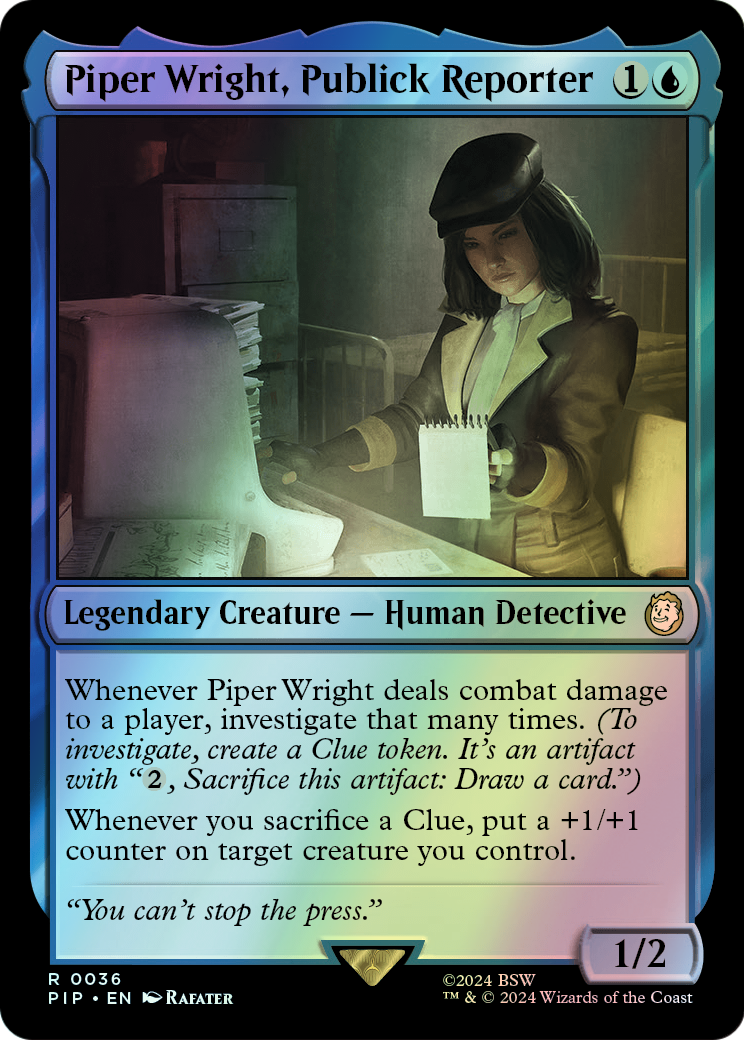 Piper Wright, Publick Reporter (PIP) #36 [EN/F]