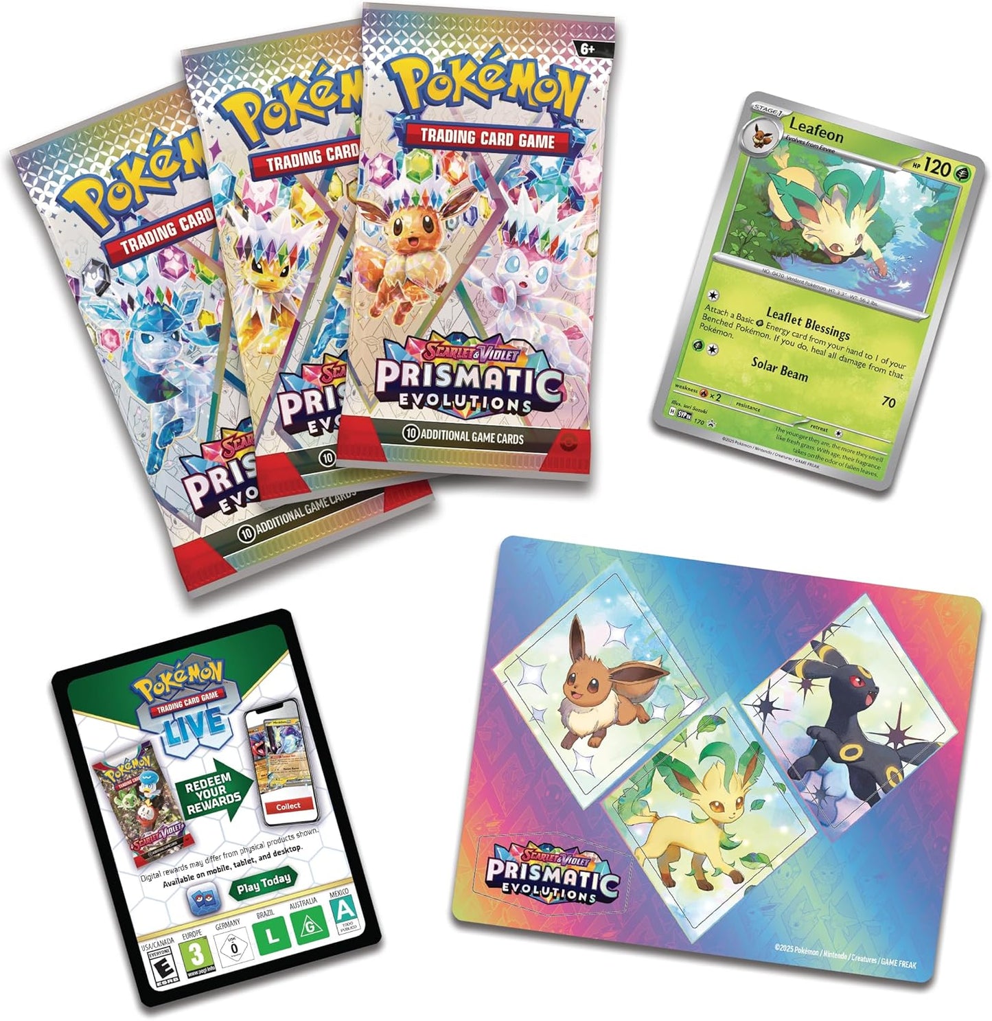 Pokémon TCG: Scarlet & Violet SV8.5 Tech Sticker Collection - Leafeon (Limit of 1 per customer)