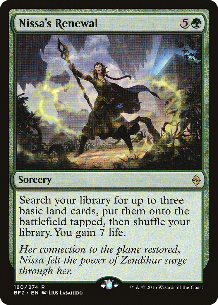 Nissa's Renewal (BFZ) #180 [EN/N]