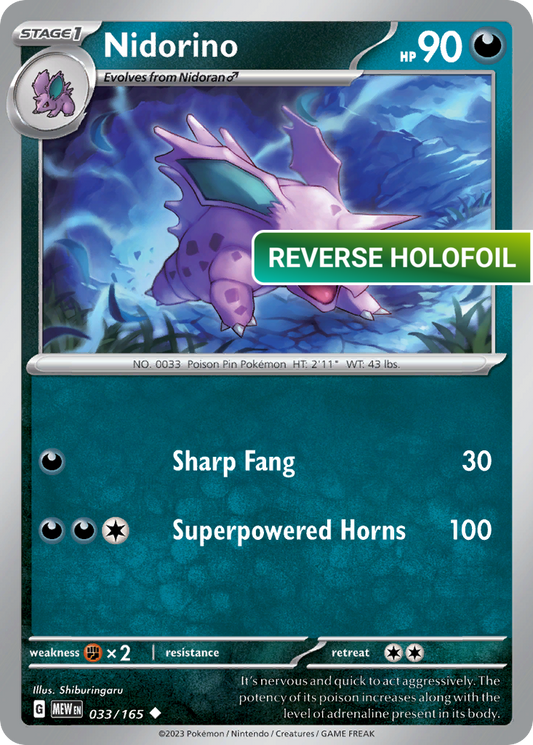 Nidorino (MEW) #033 [EN/R] s/o