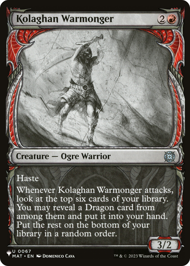 Kolaghan Warmonger (PLST) #MAT-67 [EN/N]