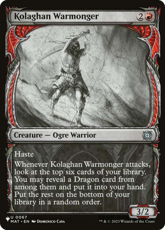 Kolaghan Warmonger (PLST) #MAT-67 [EN/N]