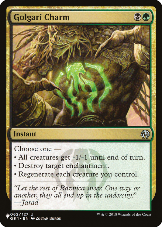 Golgari Charm (PLST) #GK1-62 [EN/N] s/o