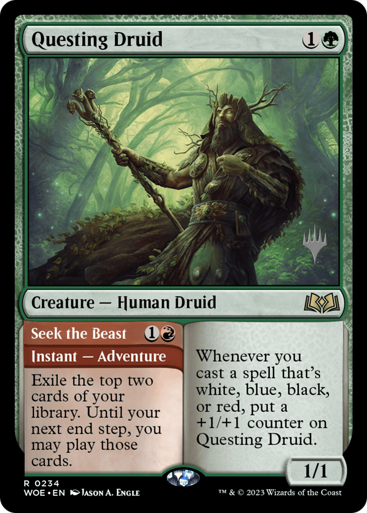 Questing Druid // Seek the Beast (PWOE) #234p [EN/N]