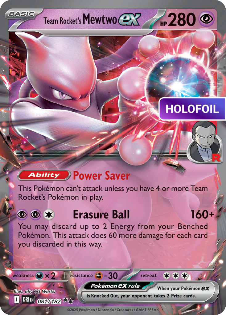 Team Rocket's Mewtwo ex (DRI) #81 [EN/H]
