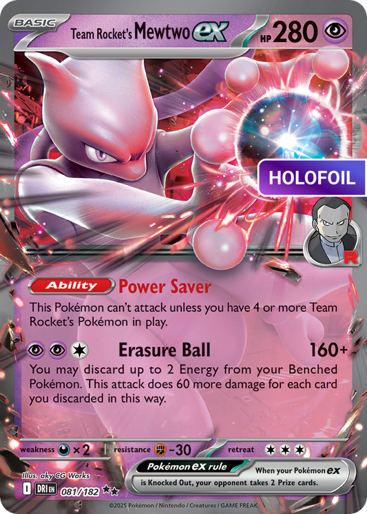 Team Rocket's Mewtwo ex (DRI) #81 [EN/H]