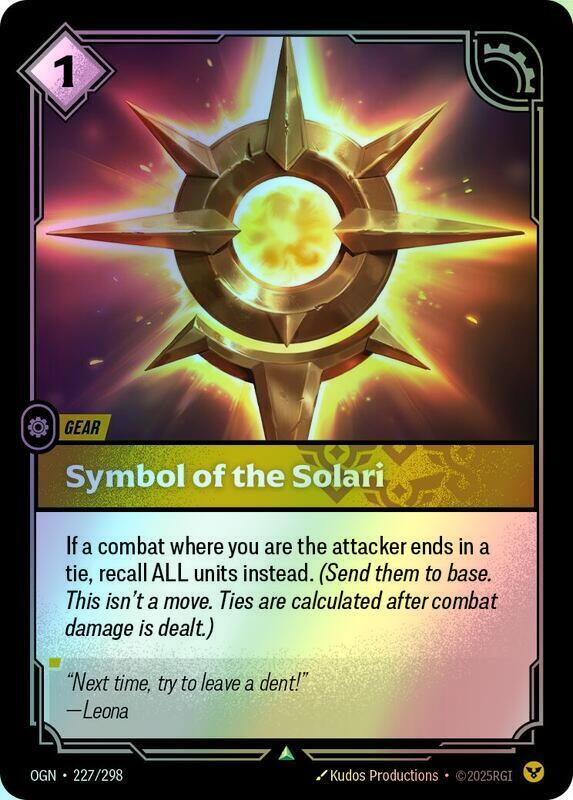 Symbol of the Solari (OGN) #227 [EN/F]