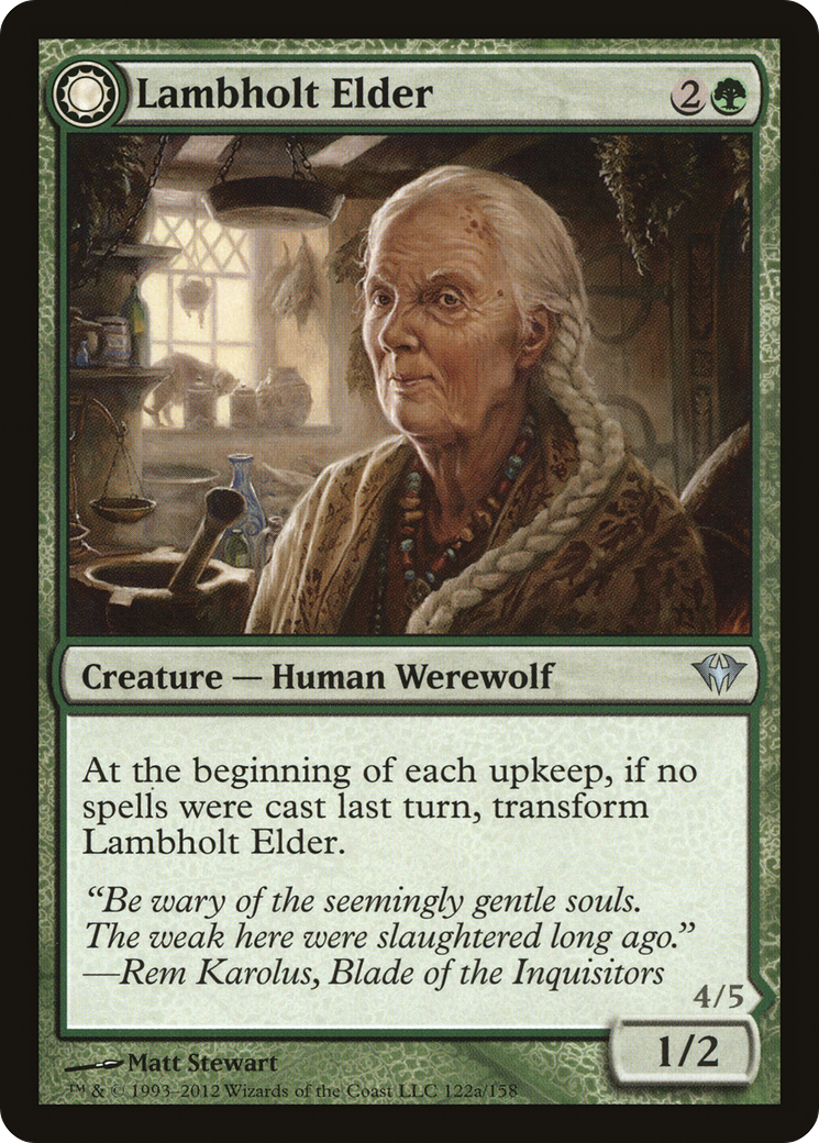 Lambholt Elder // Silverpelt Werewolf (DKA) #122 [EN/N] s/o
