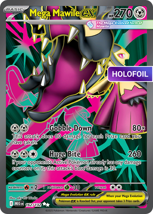 Mega Mawile ex - 162/132 (MEG) #162 [EN/H]