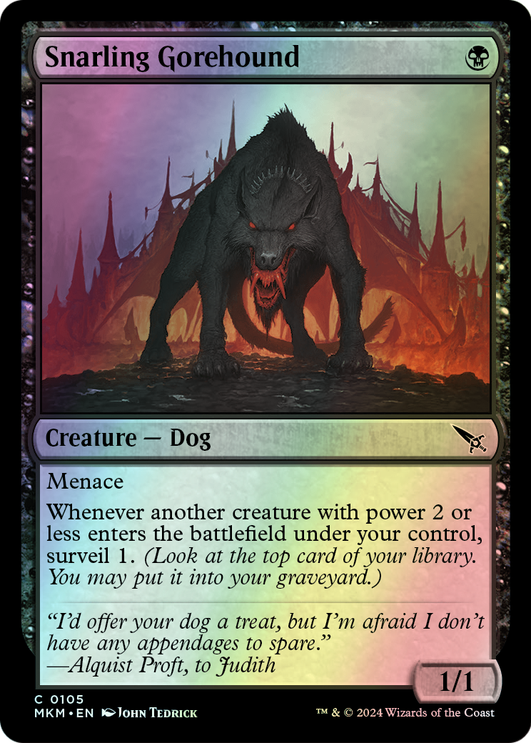 Snarling Gorehound (MKM) #105 [EN/F]