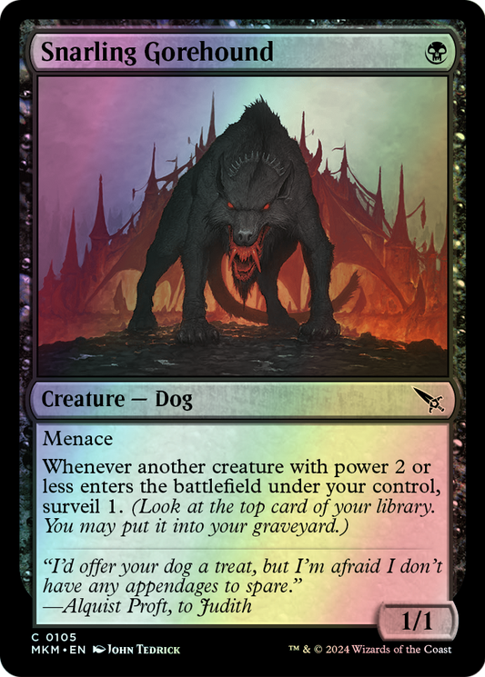 Snarling Gorehound (MKM) #105 [EN/F]