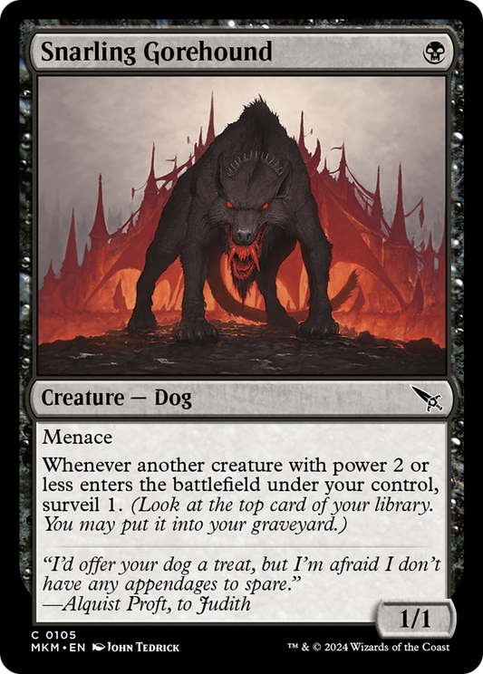 Snarling Gorehound (MKM) #105 [EN/N]