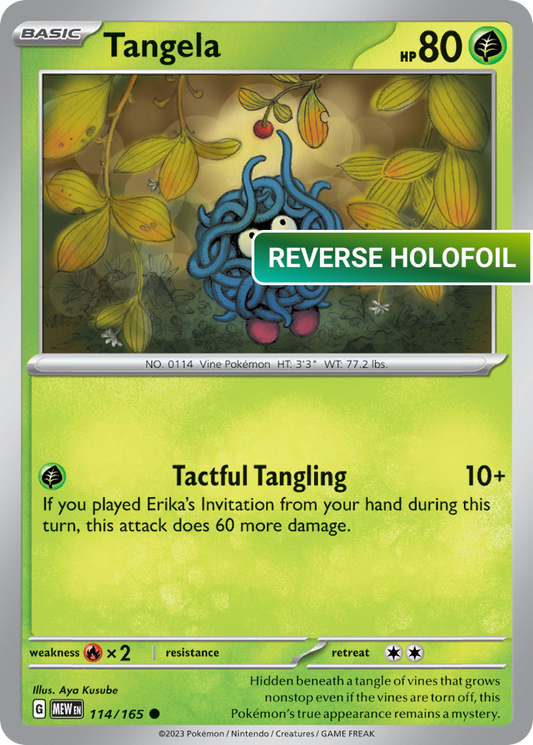 Tangela - 114/165 (MEW) #114 [EN/R] s/o