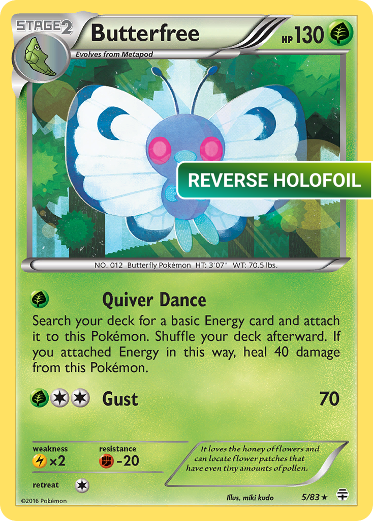 Butterfree (GEN) #5 [EN/R] s/o