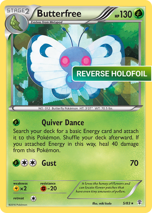 Butterfree (GEN) #5 [EN/R] s/o