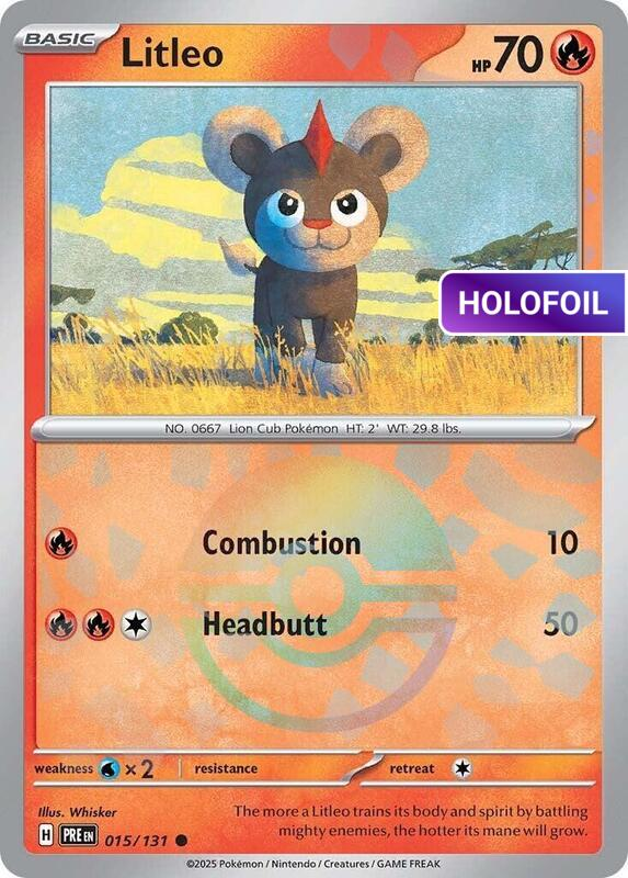 Litleo (Poke Ball Pattern) (PRE) #015_V2 [EN/H]