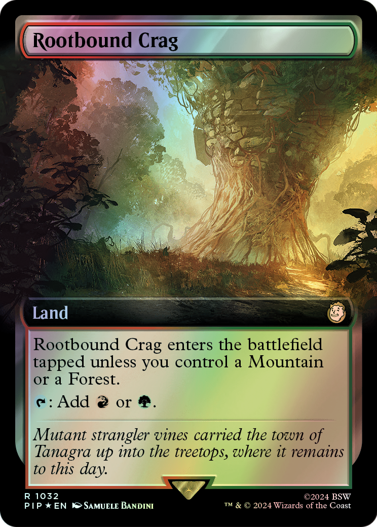 Rootbound Crag - Surge Foil (PIP) #1032 [EN/F]