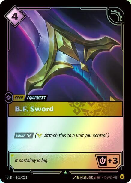B.F. Sword (SFD) #161 [EN/F] s/o