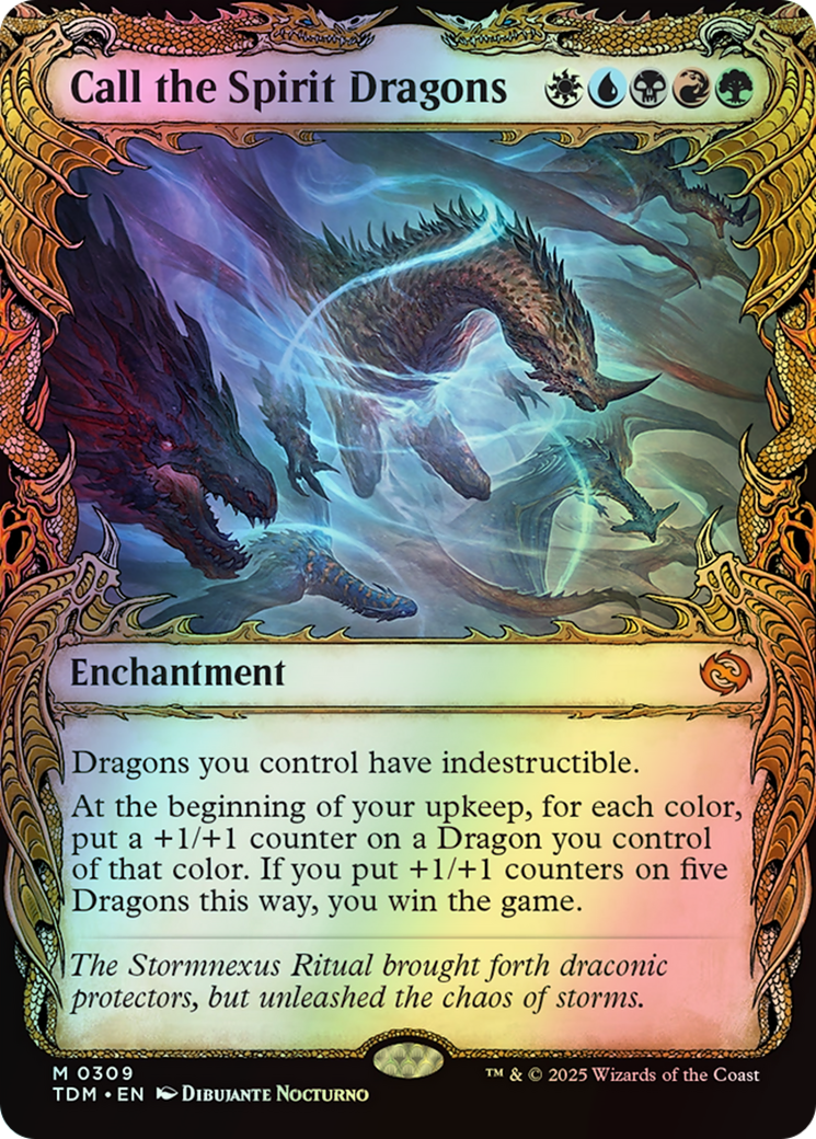 Call the Spirit Dragons (TDM) #309 [EN/F] s/o