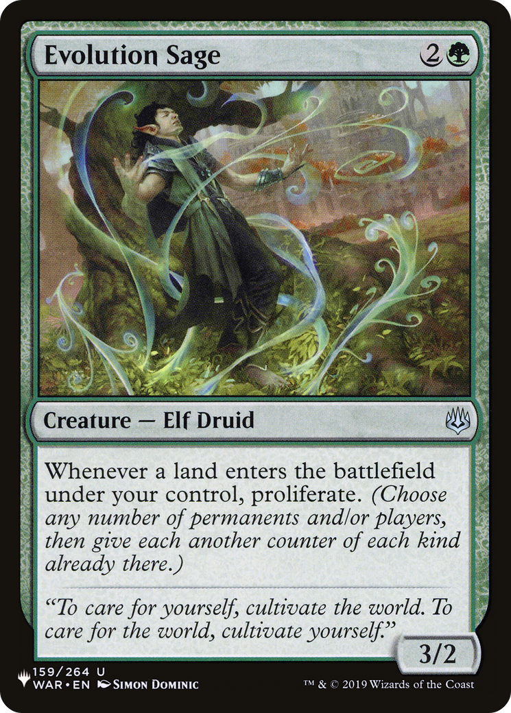 Evolution Sage (PLST) #WAR-159 [EN/N]