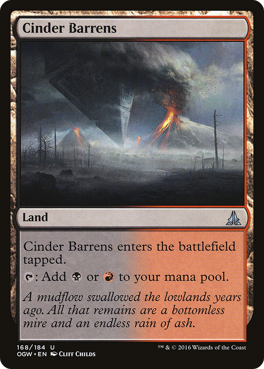 Cinder Barrens (OGW) #168 [EN/N]