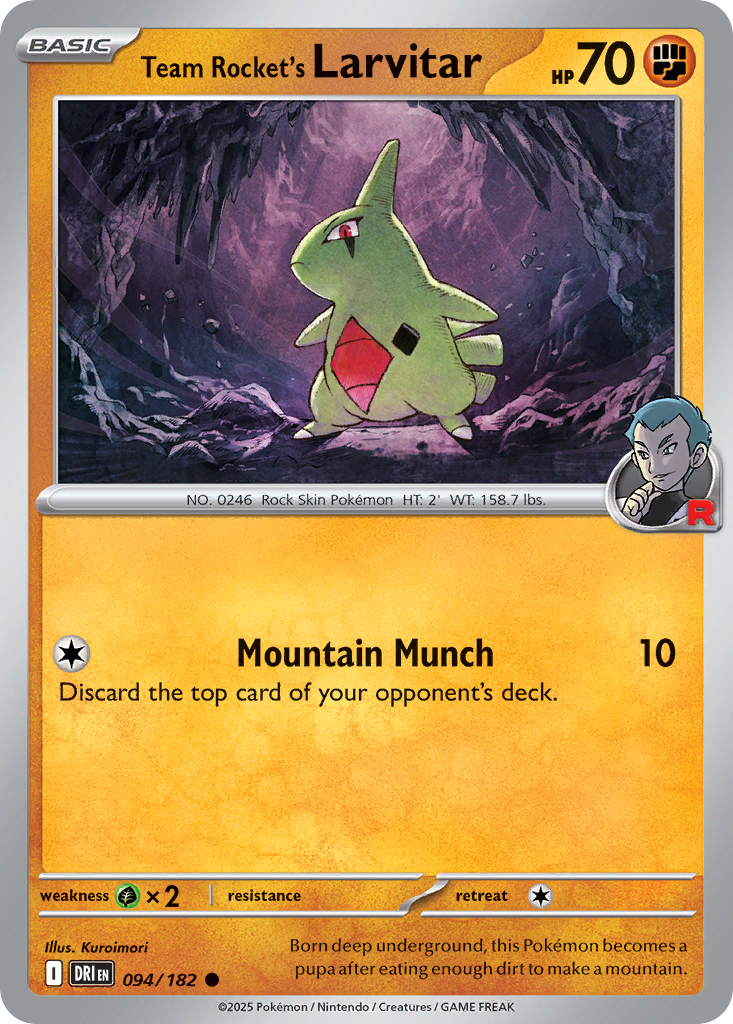 Team Rocket's Larvitar (DRI) #094 [EN/N]