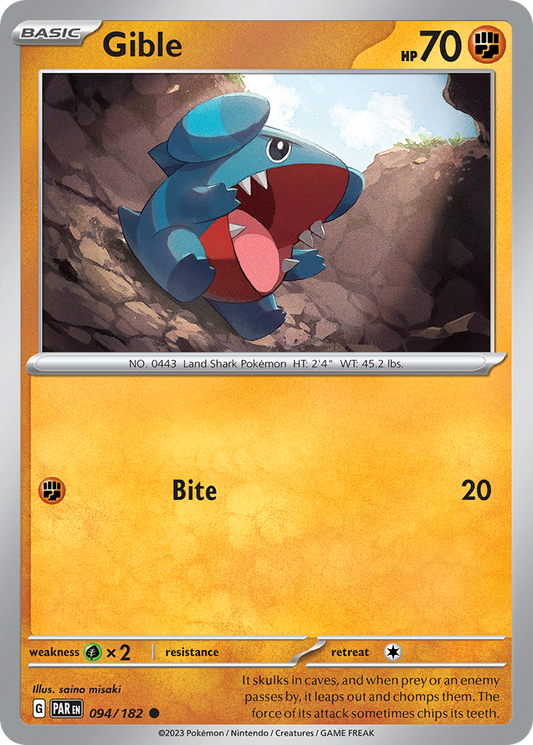 Gible (PAR) #094 [EN/N]