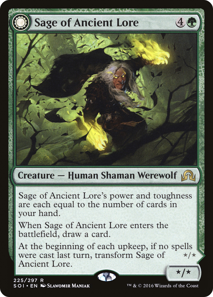 Sage of Ancient Lore // Werewolf of Ancient Hunger (SOI) #225 [EN/N]