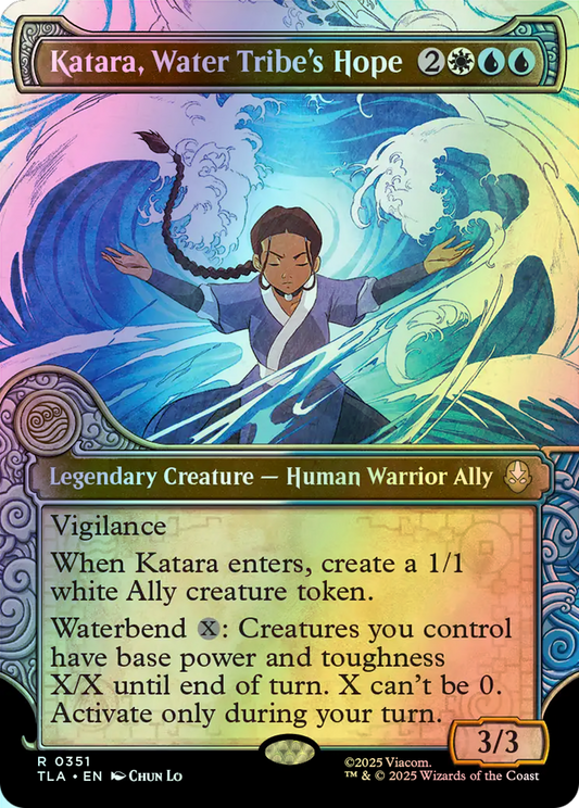 Katara, Water Tribe's Hope (TLA) #351 [EN/F] s/o