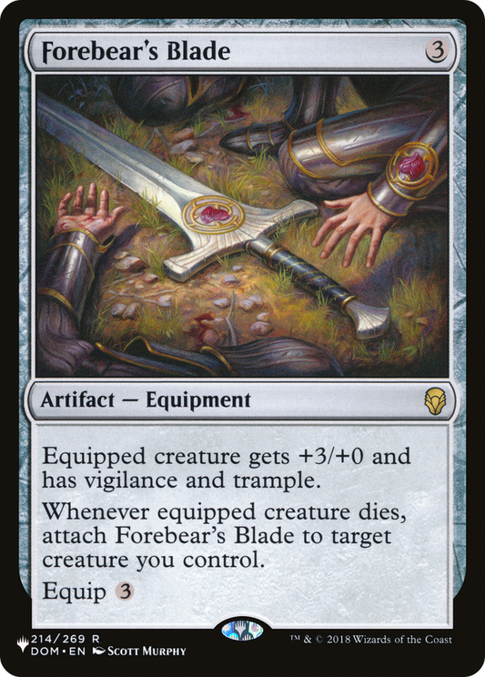 Forebear's Blade (PLST) #DOM-214 [EN/N] s/o