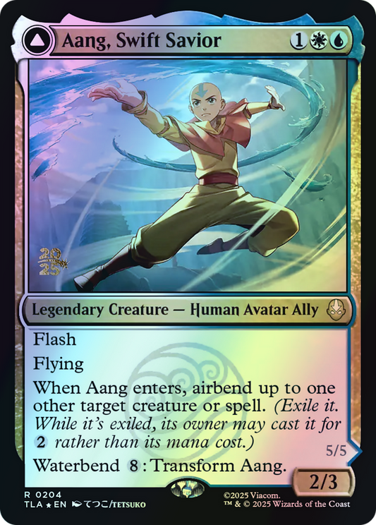 Aang, Swift Savior // Aang and La, Ocean's Fury (PTLA) #204s [EN/F]