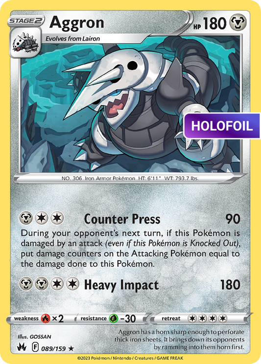 Aggron (CRZ) #089 [EN/H] s/o