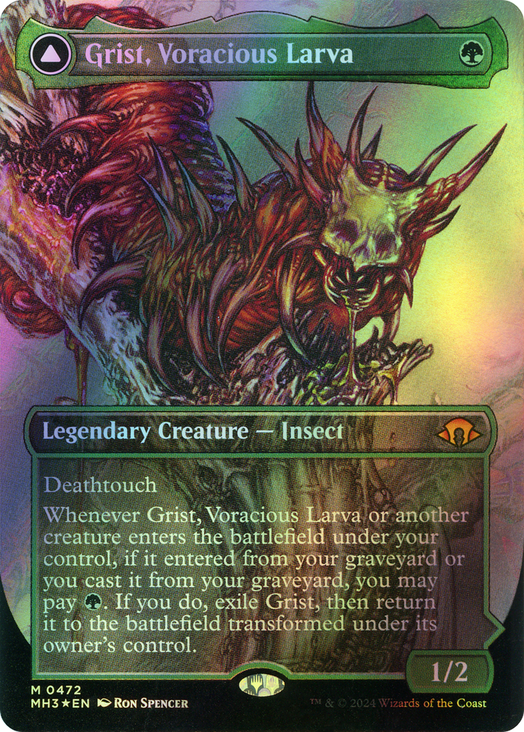 Grist, Voracious Larva // Grist, the Plague Swarm (MH3) #472 [EN/F]
