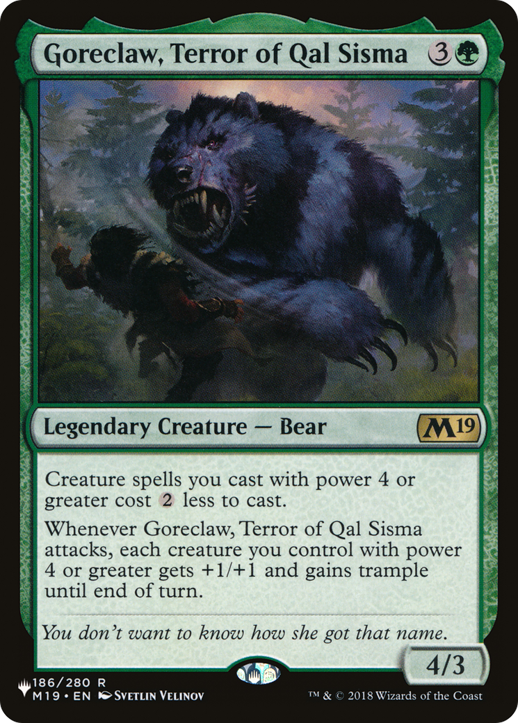 Goreclaw, Terror of Qal Sisma (PLST) #M19-186 [EN/N]