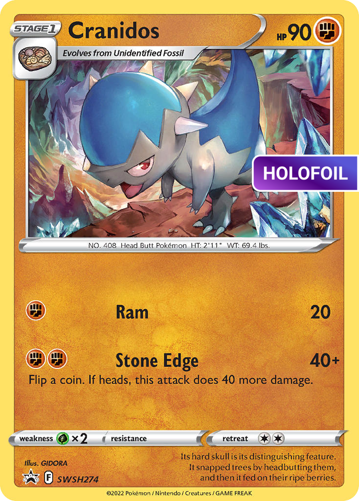 Cranidos - SWSH274 (PR-SW) #SWSH274 [EN/H] s/o