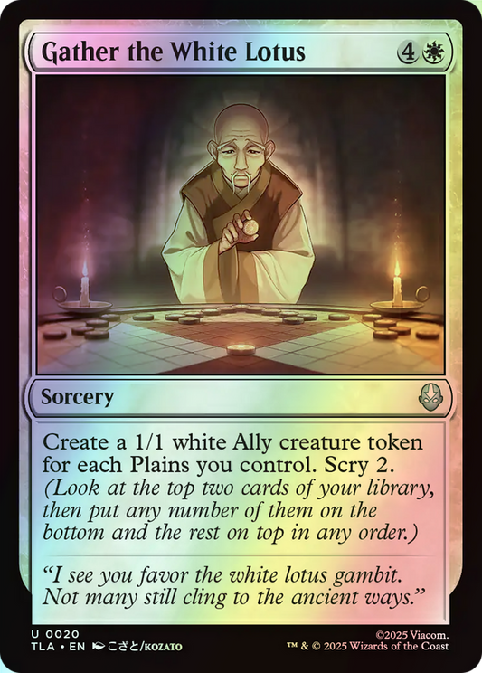 Gather the White Lotus (TLA) #20 [EN/F] s/o