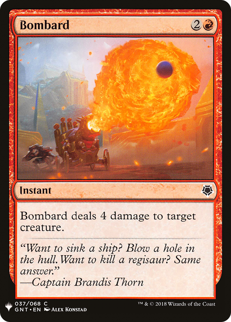 Bombard (PLST) #GNT-37 [EN/N]
