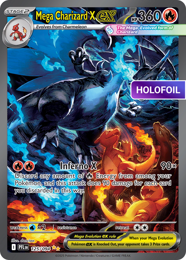 Mega Charizard X ex - 125/094 (PFL) #125 [EN/H] s/o